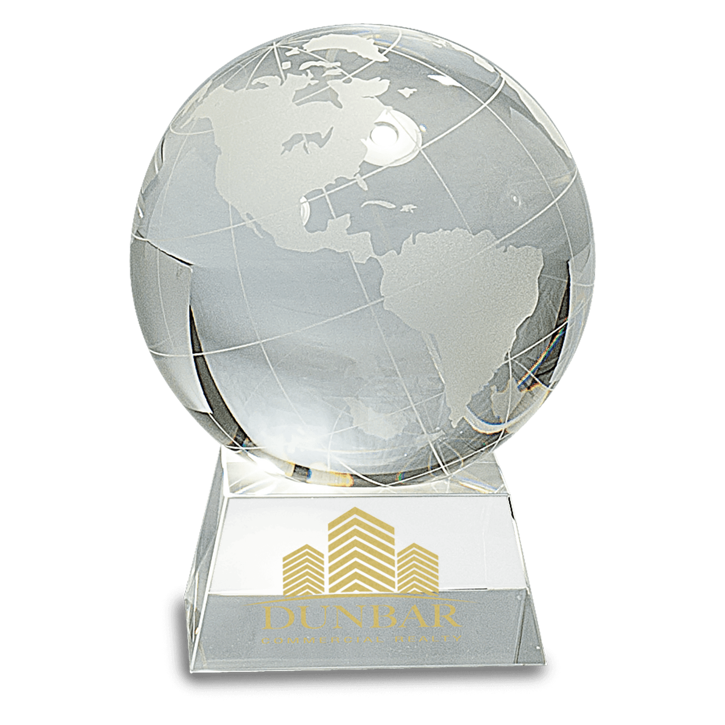 5 1 2 Crystal Globe on Clear Base