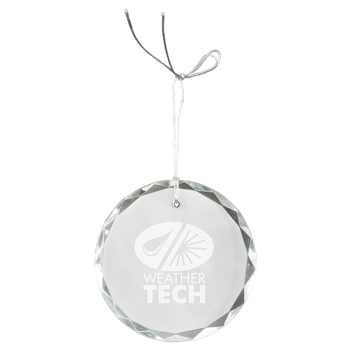 3 Crystal Round Faceted Ornament