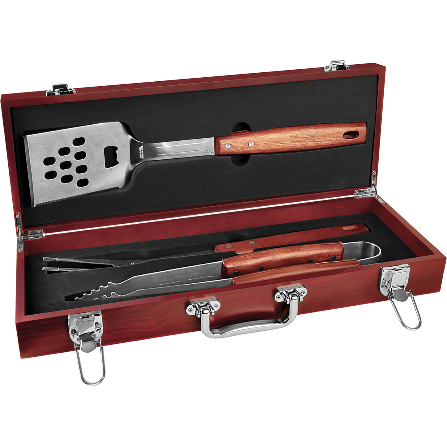 Rosewood Finish BBQ Gift Set
