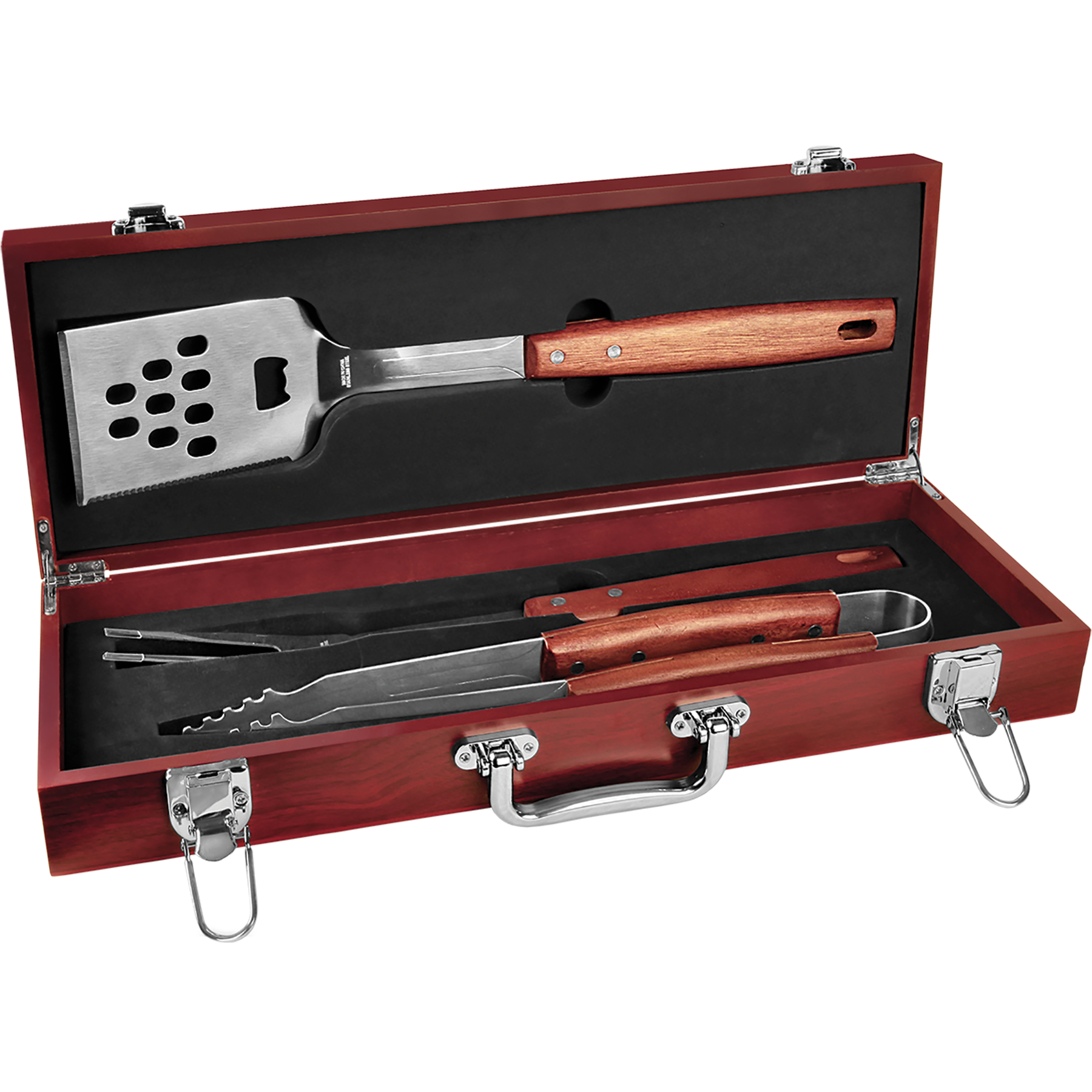 Rosewood Finish BBQ Gift Set