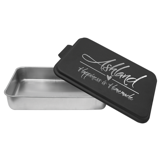 Aluminum Cake Pan with Colored Powder Coated Lid (9" x 13")