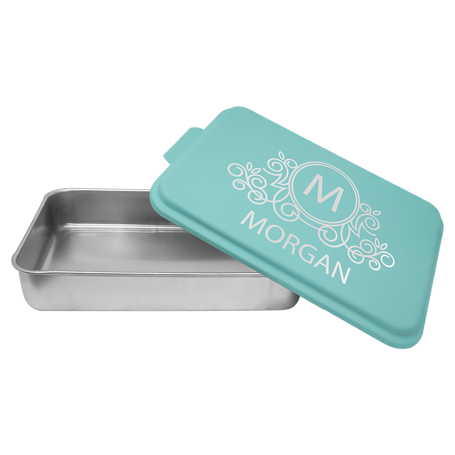 Aluminum Cake Pan with Colored Powder Coated Lid  9 x 13