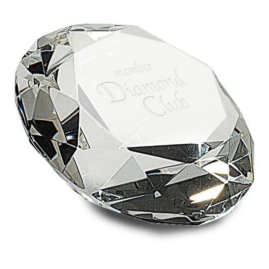 2 1 2 Clear Crystal Diamond  4 Diameter