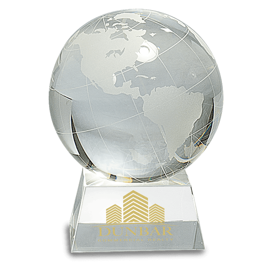 5 1 2 Crystal Globe on Clear Base