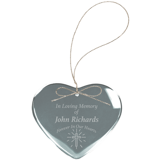 2 1 2 Crystal Heart Ornament