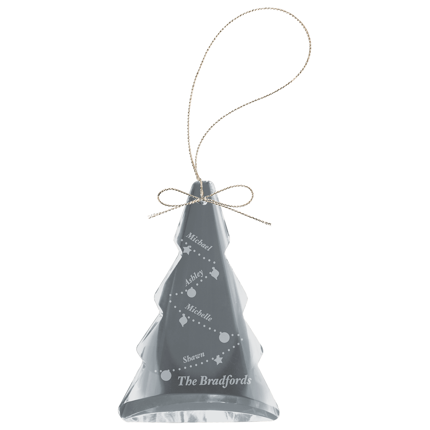 3 Crystal Tree Ornament