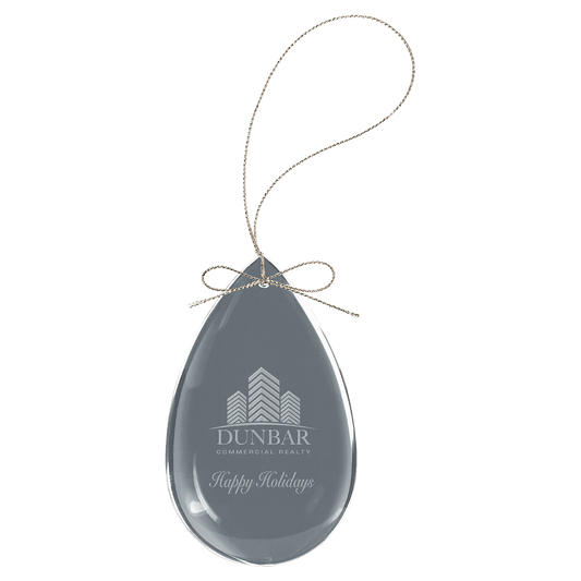 3 Crystal Teardrop Ornament