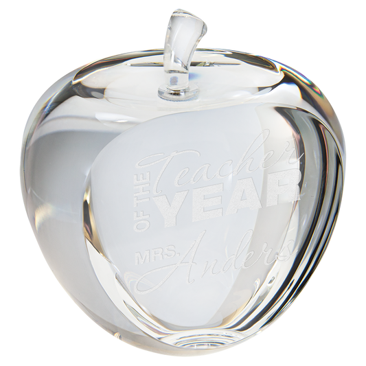 3 3 4 Crystal Apple with Flat Face