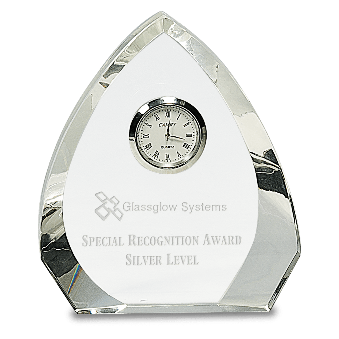 5 1 2 Clear Crystal Arch with Clock