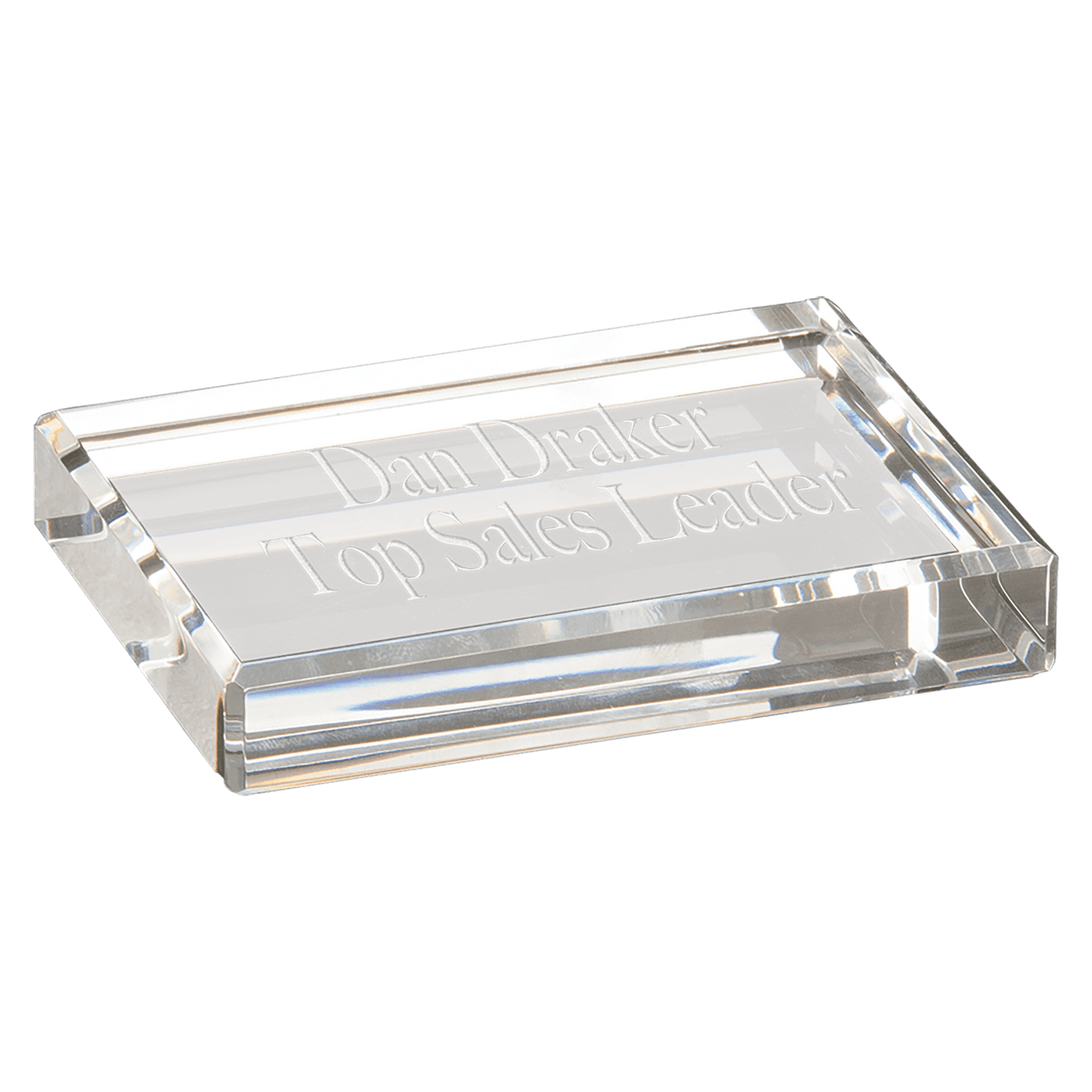 4 x 3 Crystal Rectangle Paperweight