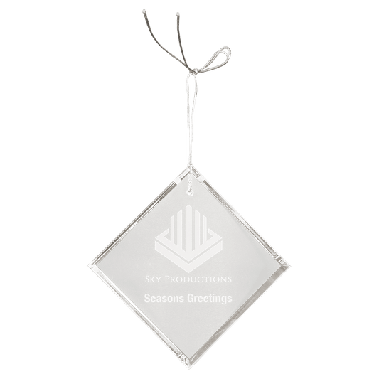 3 Crystal Diamond Ornament