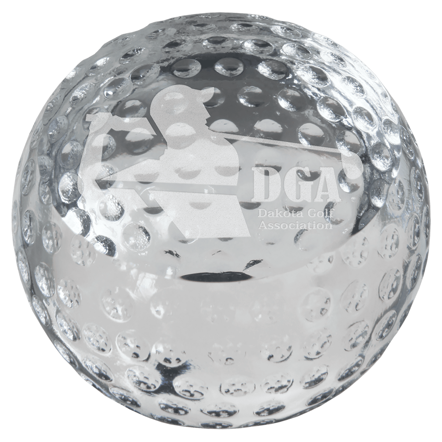 3 1 8 Crystal Golf Ball Paperweight