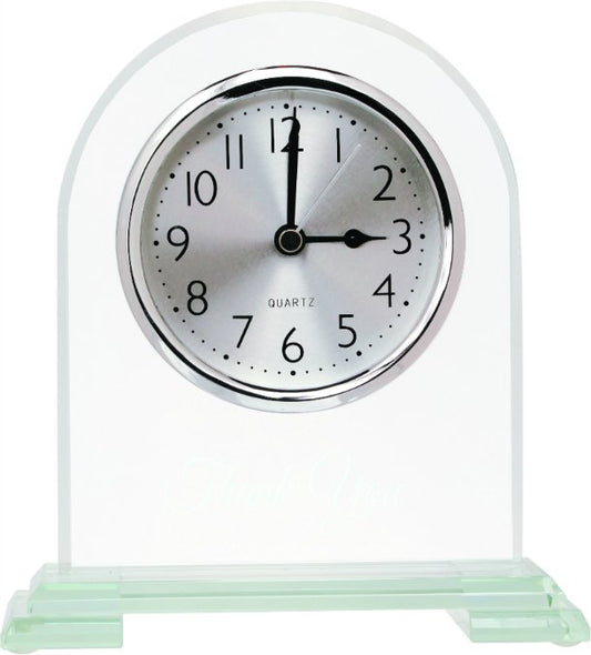 6 1 2 Arch Glass Clock
