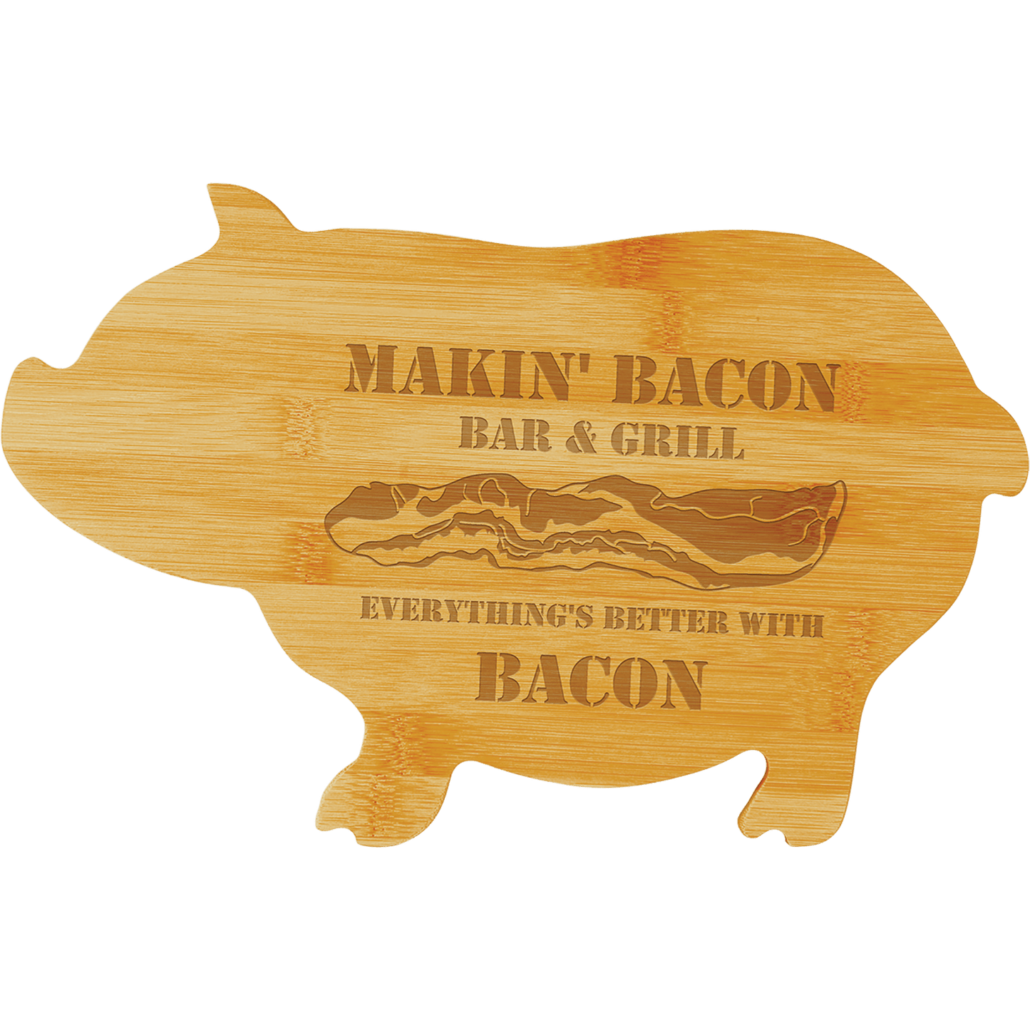 Bamboo Pig Cutting Board