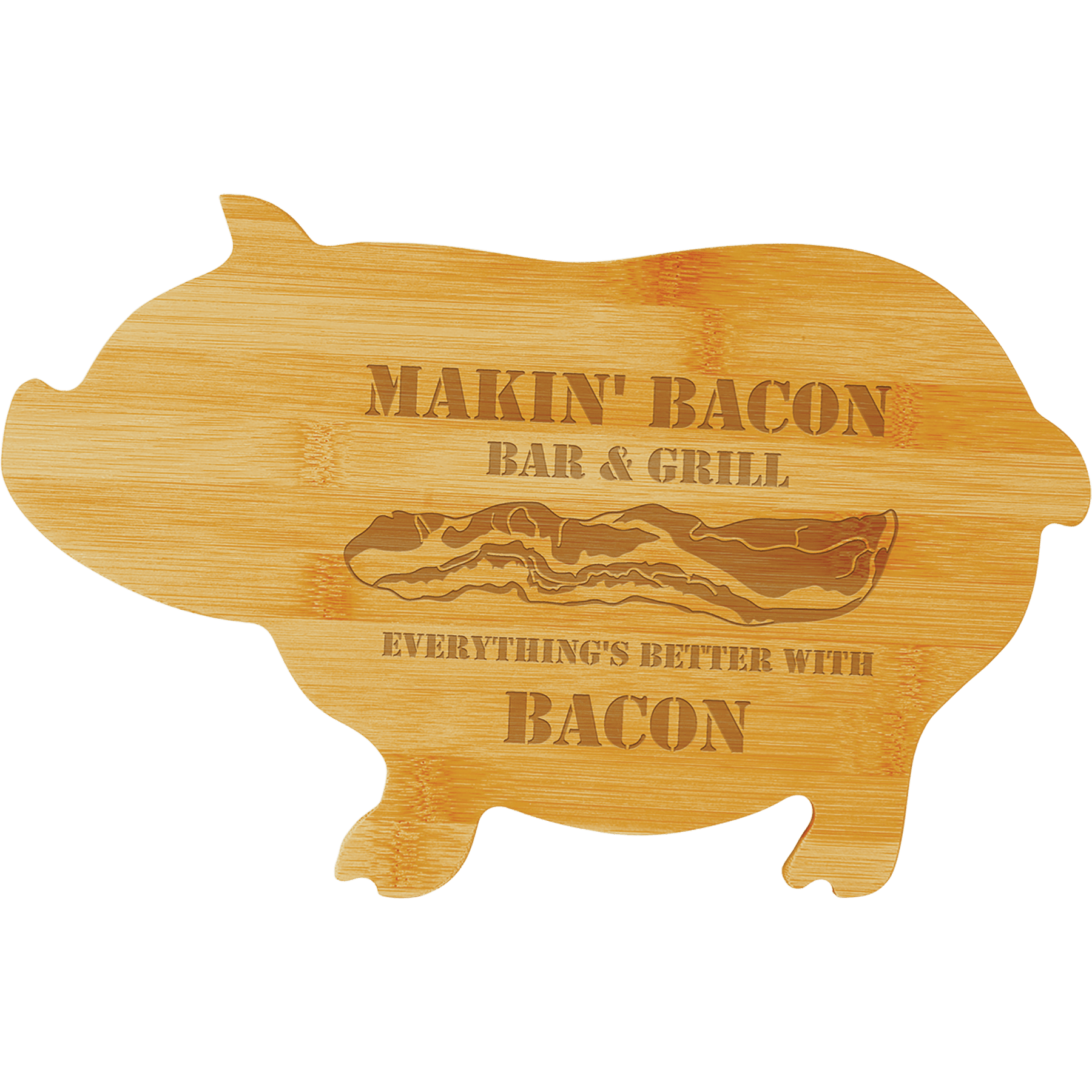 Bamboo Pig Cutting Board