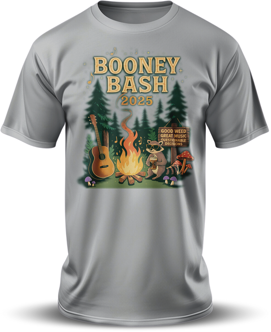 "Good Weed, Great Music, Questionable Decisions" - Booney Bash 2025 T-Shirt
