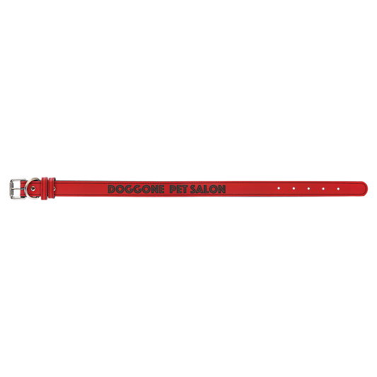 Large 23 x 1 Red Laserable Leatherette Dog Collar