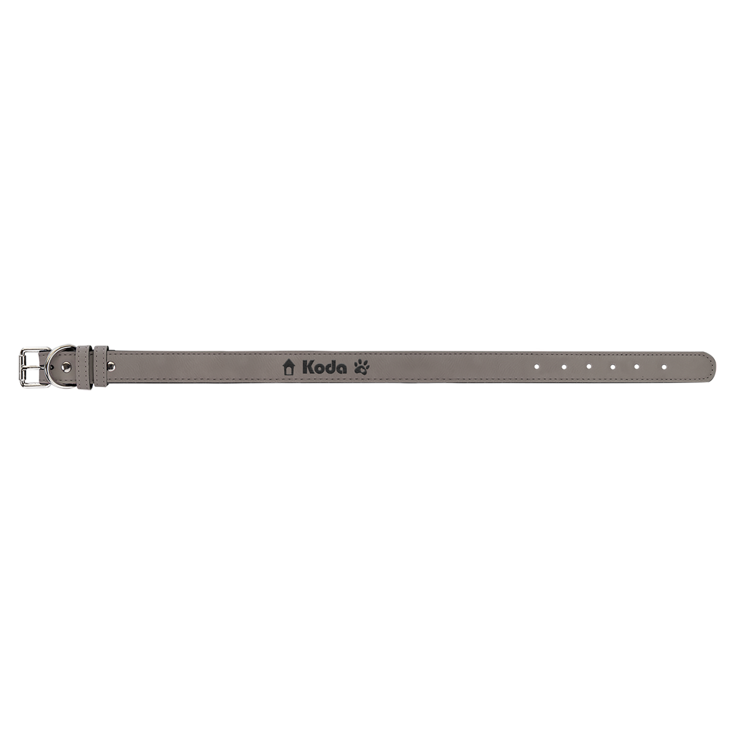 Extra Large 27 x 1 1 4 Gray Laserable Leatherette Dog Collar