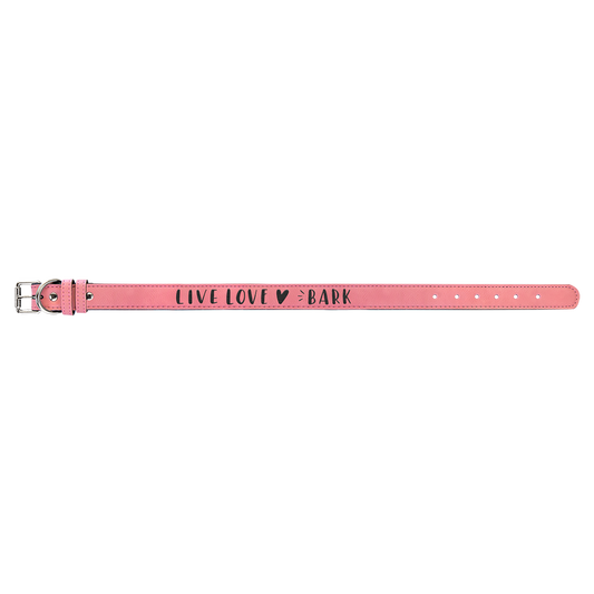 Extra Large 27 x 1 1 4 Pink Laserable Leatherette Dog Collar