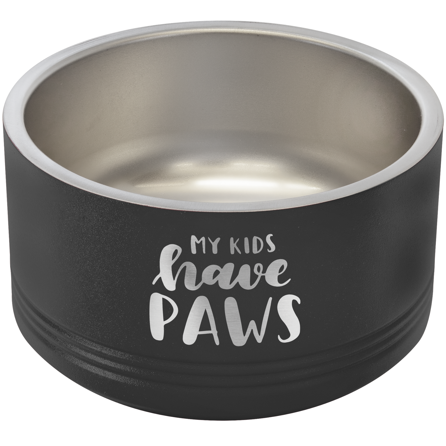 Polar Camel 18 oz  Small Black Pet Bowl