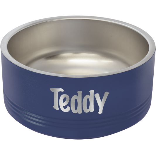 Polar Camel 32 oz  Medium Navy Blue Pet Bowl
