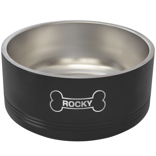Polar Camel 64 oz  Large Black Pet Bowl