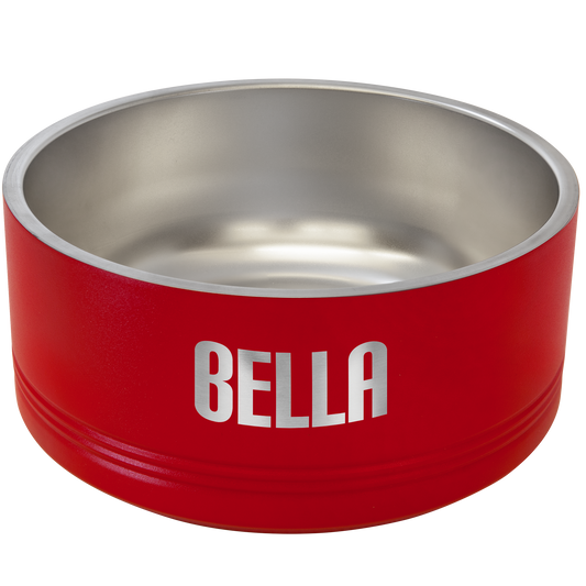 Polar Camel 64 oz  Large Red Pet Bowl