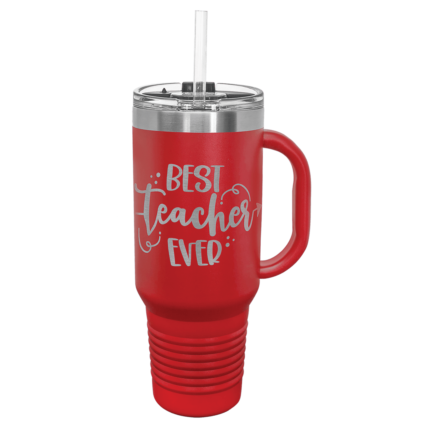 40 oz. Travel Mug with Straw and Snap Lid