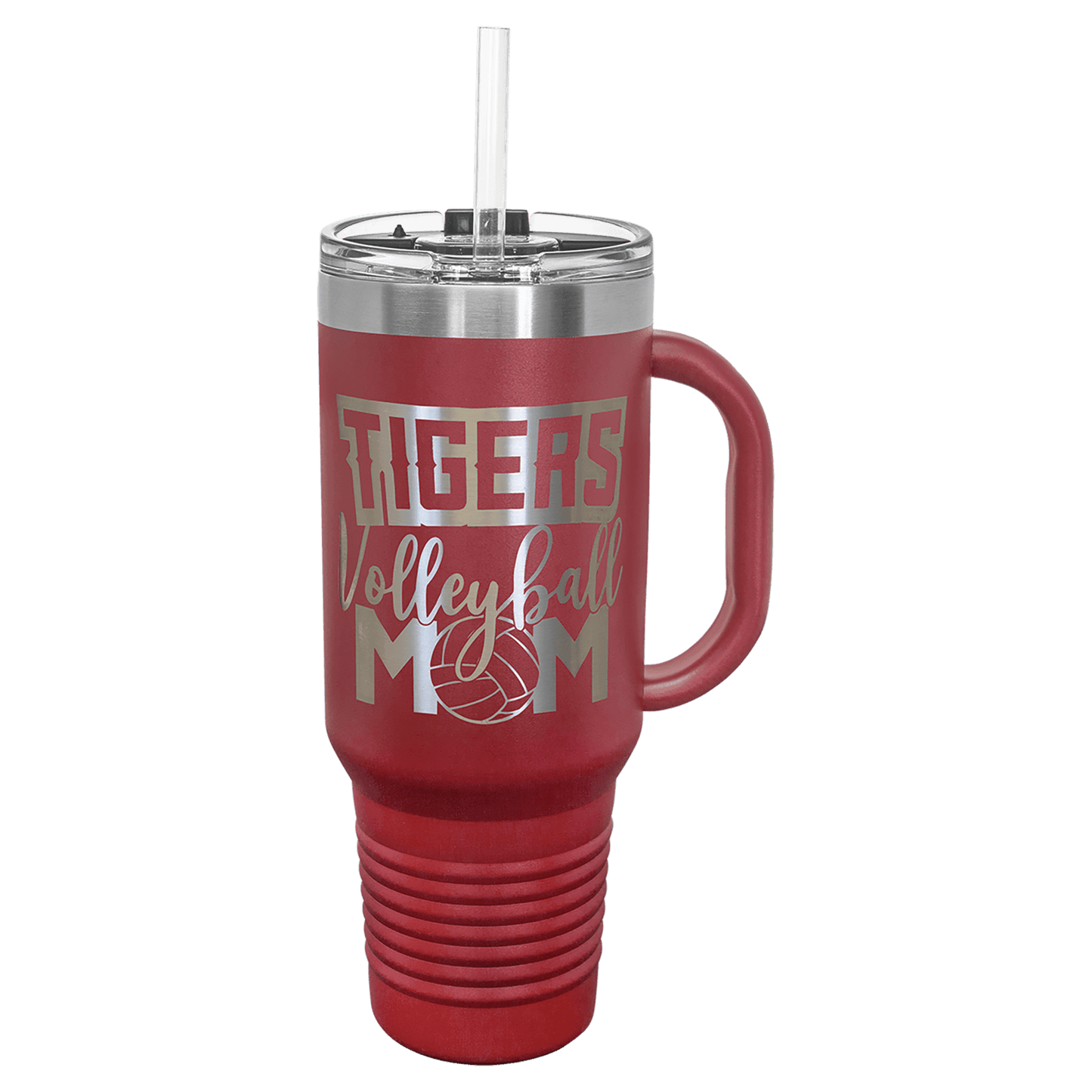 40 oz. Travel Mug with Straw and Snap Lid