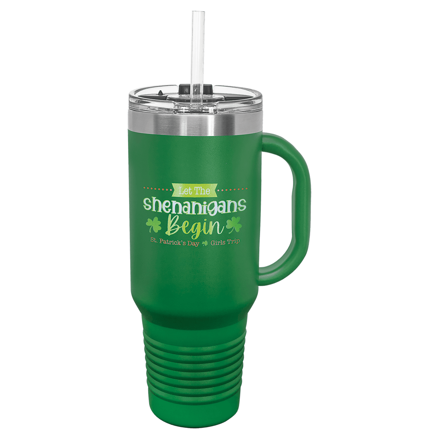 40 oz. Travel Mug with Straw and Snap Lid