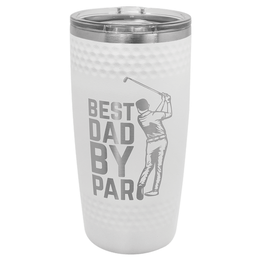 20 oz. Golf Tumbler with Dimples and Slider Lid