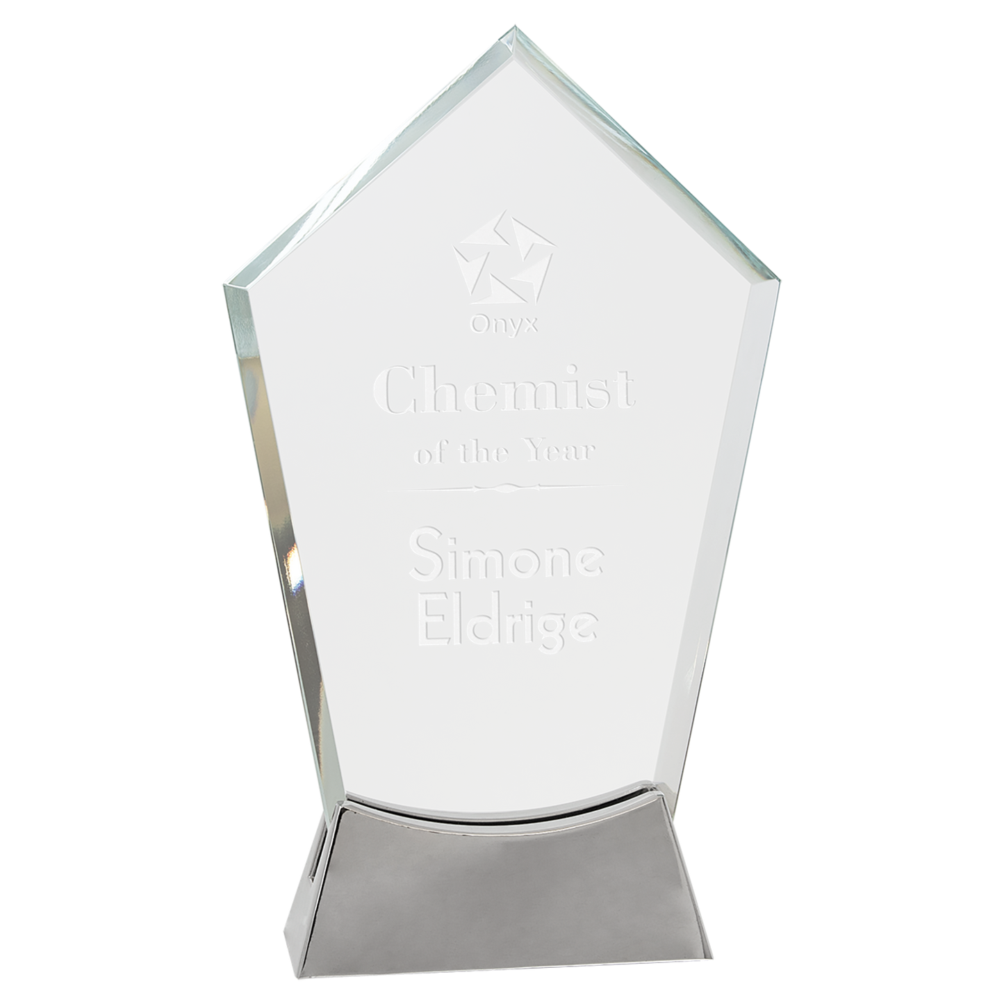 8 1 2 Peak Platinum Glass with Full Metal Base